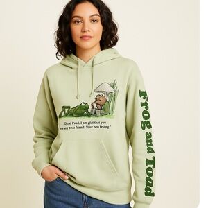 Urban Outfitters Green Frog and Toad Hoodie Size Medium